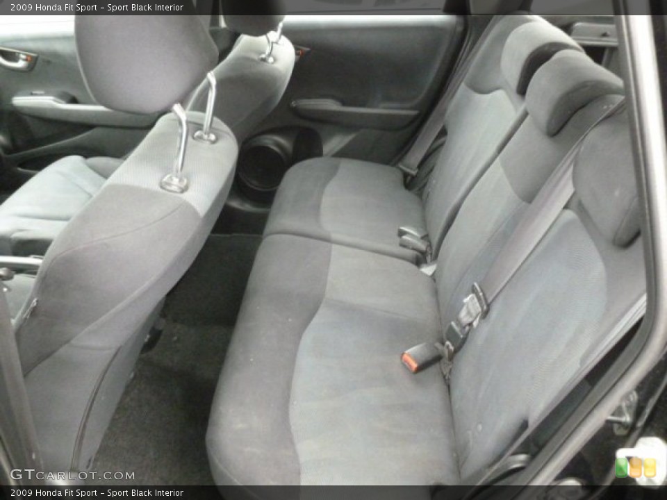 Sport Black Interior Rear Seat for the 2009 Honda Fit Sport #79423070