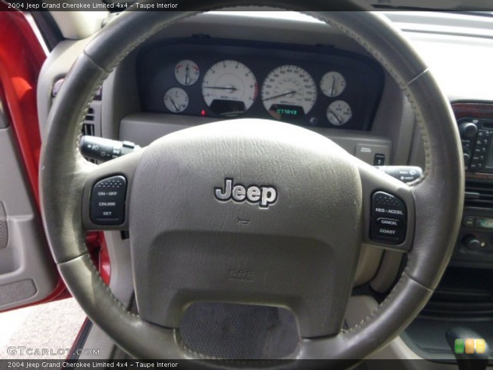 Taupe Interior Steering Wheel for the 2004 Jeep Grand Cherokee Limited 4x4 #79423794