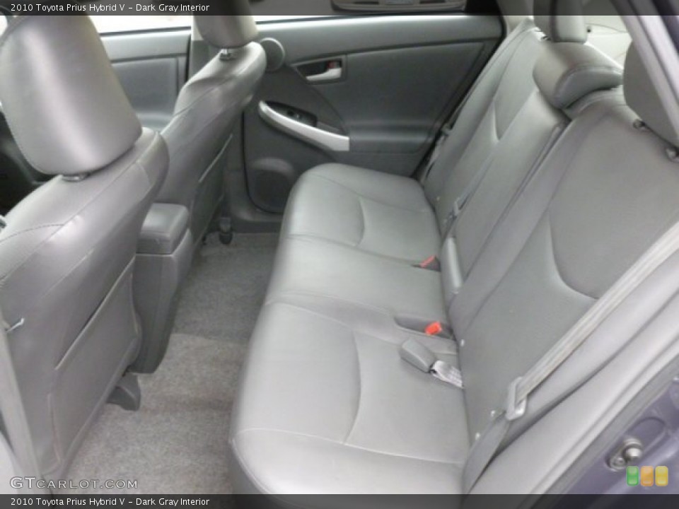 Dark Gray Interior Rear Seat for the 2010 Toyota Prius Hybrid V #79424270