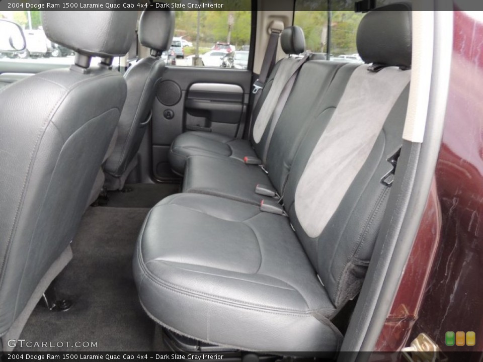Dark Slate Gray Interior Rear Seat for the 2004 Dodge Ram 1500 Laramie Quad Cab 4x4 #79424570