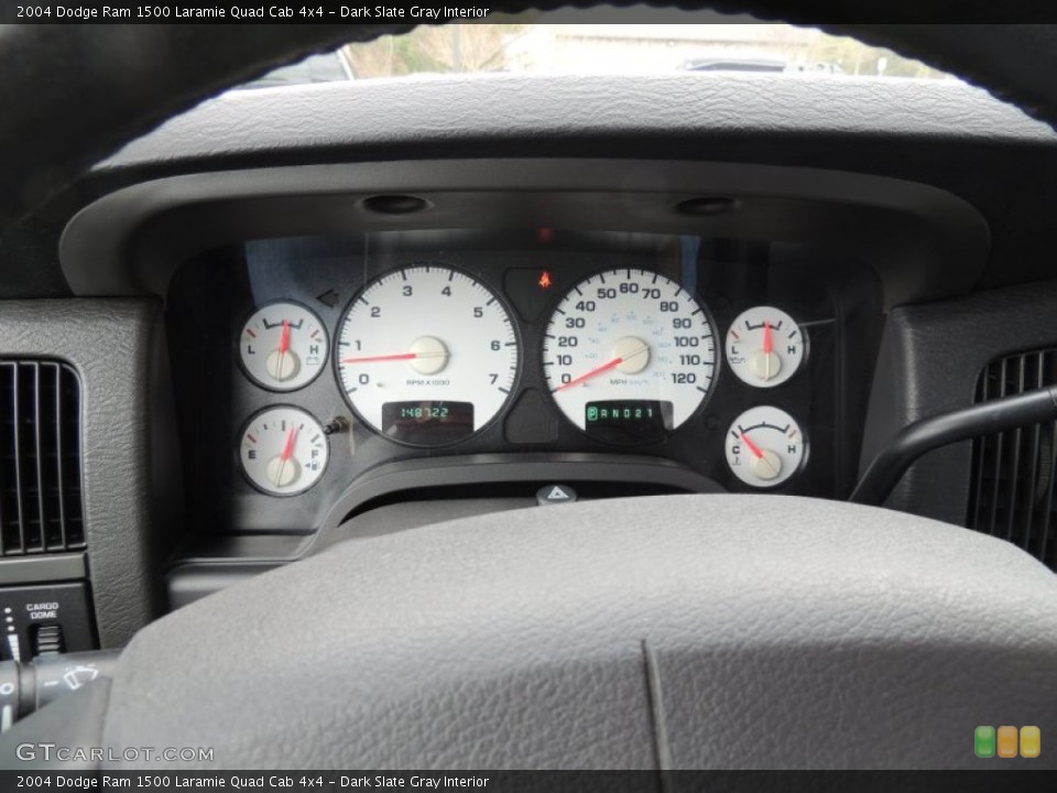 Dark Slate Gray Interior Gauges for the 2004 Dodge Ram 1500 Laramie Quad Cab 4x4 #79424735
