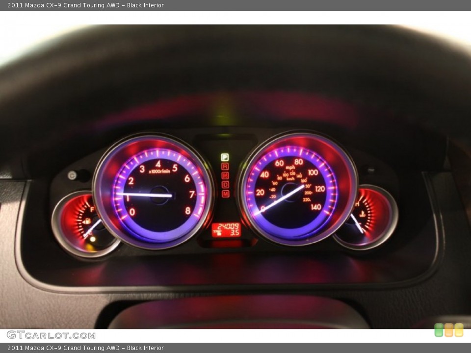 Black Interior Gauges for the 2011 Mazda CX-9 Grand Touring AWD #79426031