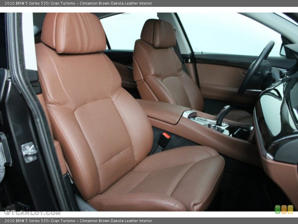 Cinnamon Brown Dakota Leather Interior Front Seat for the 2010 BMW 5 Series 535i Gran Turismo #79427675