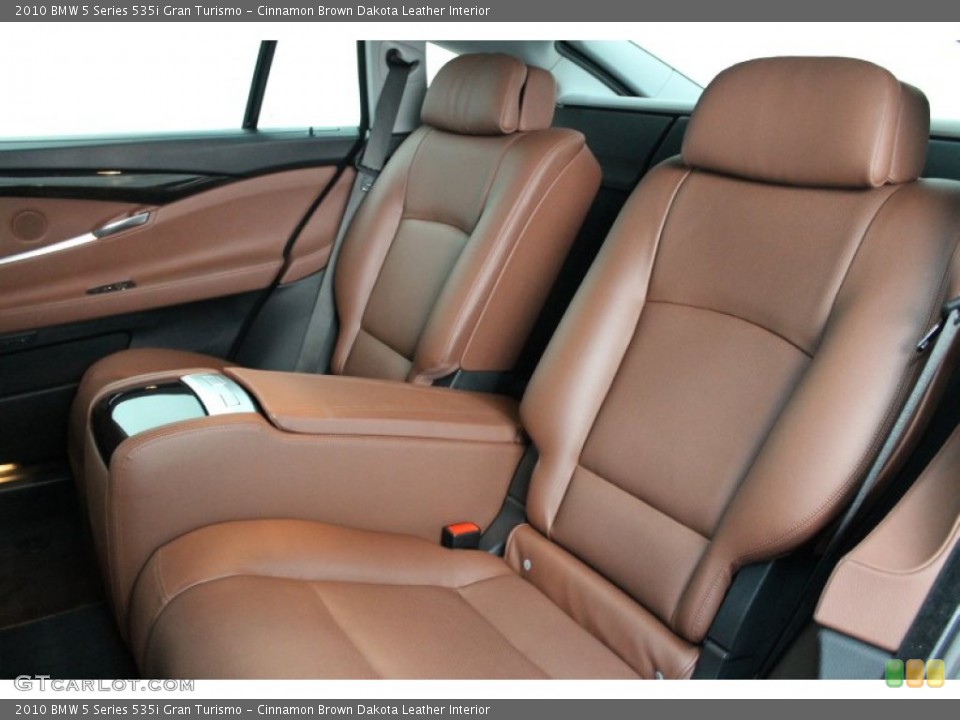 Cinnamon Brown Dakota Leather Interior Rear Seat for the 2010 BMW 5 Series 535i Gran Turismo #79427692