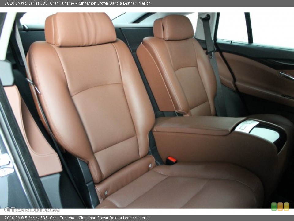 Cinnamon Brown Dakota Leather Interior Rear Seat for the 2010 BMW 5 Series 535i Gran Turismo #79427705
