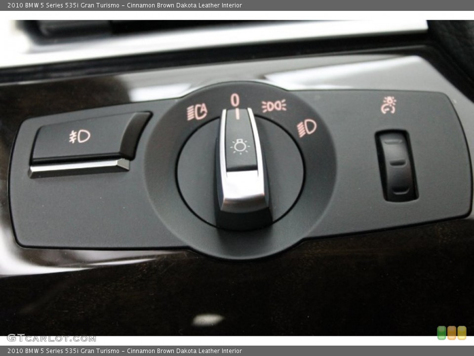 Cinnamon Brown Dakota Leather Interior Controls for the 2010 BMW 5 Series 535i Gran Turismo #79427772