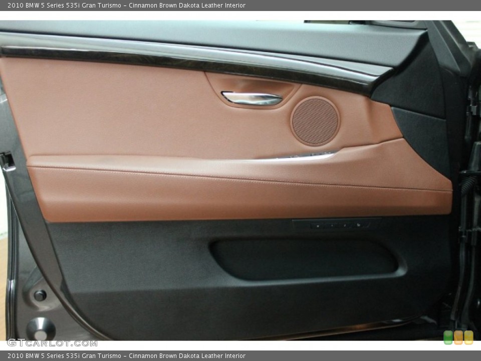Cinnamon Brown Dakota Leather Interior Door Panel for the 2010 BMW 5 Series 535i Gran Turismo #79427787
