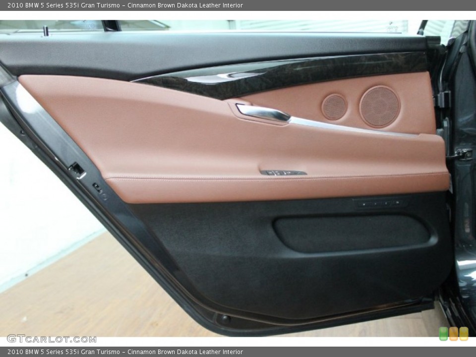 Cinnamon Brown Dakota Leather Interior Door Panel for the 2010 BMW 5 Series 535i Gran Turismo #79427813