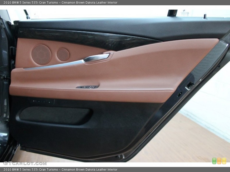 Cinnamon Brown Dakota Leather Interior Door Panel for the 2010 BMW 5 Series 535i Gran Turismo #79427831