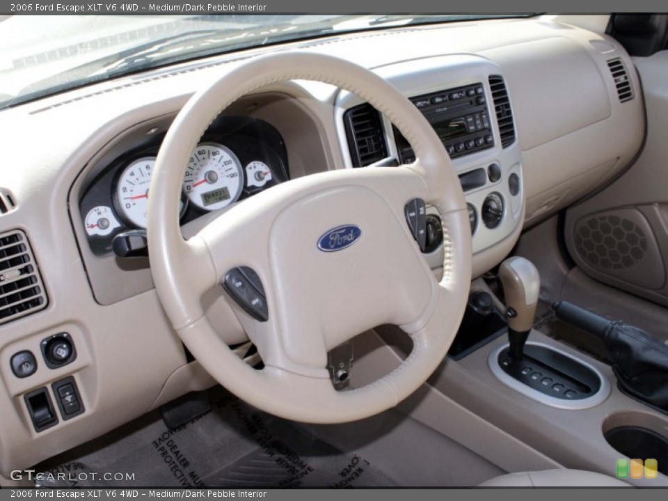 Medium/Dark Pebble Interior Dashboard for the 2006 Ford Escape XLT V6 4WD #79429781