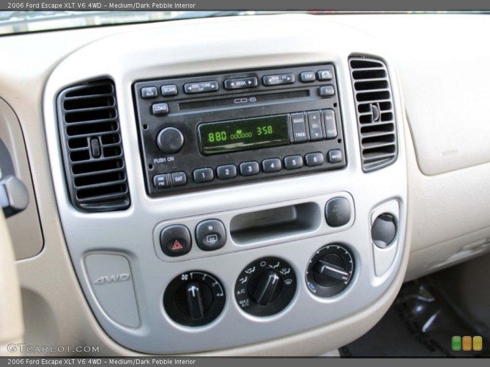 Medium/Dark Pebble Interior Controls for the 2006 Ford Escape XLT V6 4WD #79429959