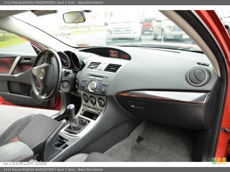 Black/Red Interior Dashboard for the 2010 Mazda MAZDA3 MAZDASPEED3 Sport 5 Door #79430322