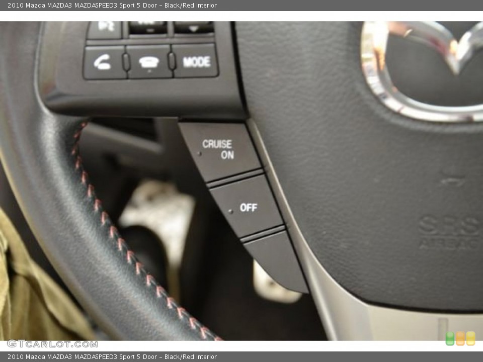 Black/Red Interior Controls for the 2010 Mazda MAZDA3 MAZDASPEED3 Sport 5 Door #79430429