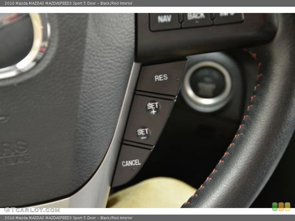 Black/Red Interior Controls for the 2010 Mazda MAZDA3 MAZDASPEED3 Sport 5 Door #79430462