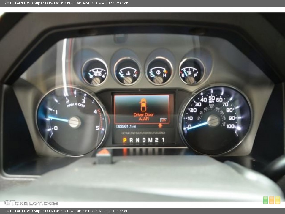 Black Interior Gauges for the 2011 Ford F350 Super Duty Lariat Crew Cab 4x4 Dually #79432256