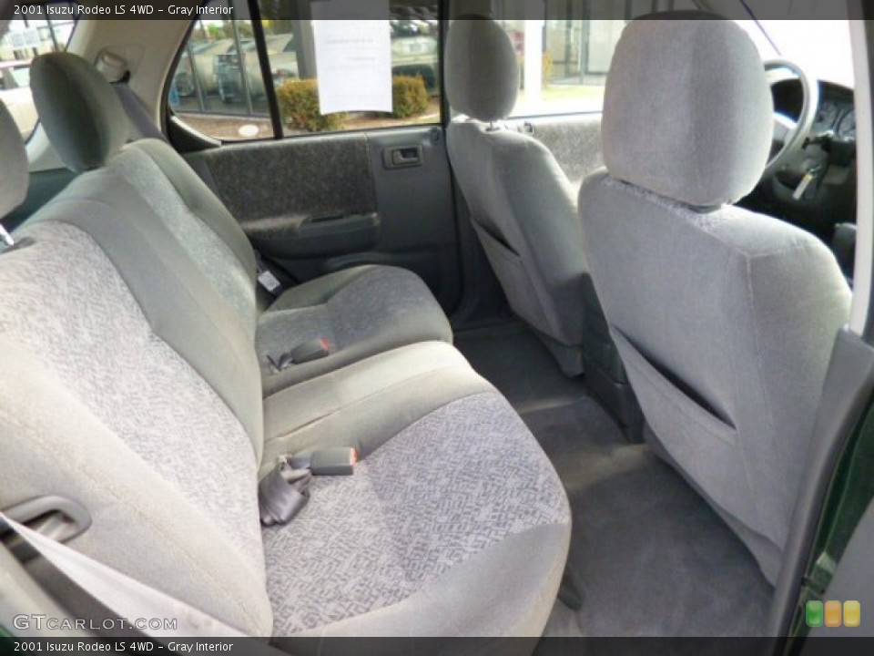 Gray Interior Rear Seat for the 2001 Isuzu Rodeo LS 4WD #79436561