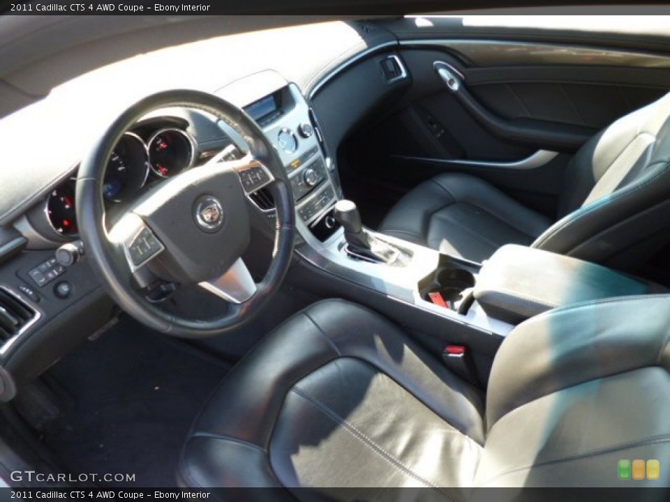 Ebony Interior Prime Interior for the 2011 Cadillac CTS 4 AWD Coupe #79436921