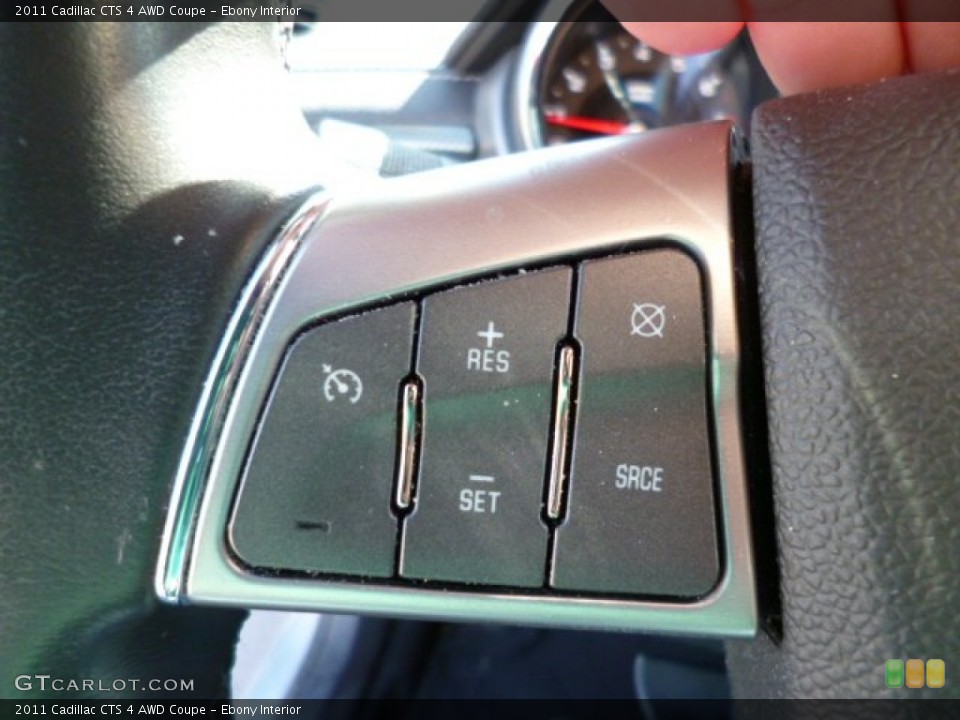 Ebony Interior Controls for the 2011 Cadillac CTS 4 AWD Coupe #79436943