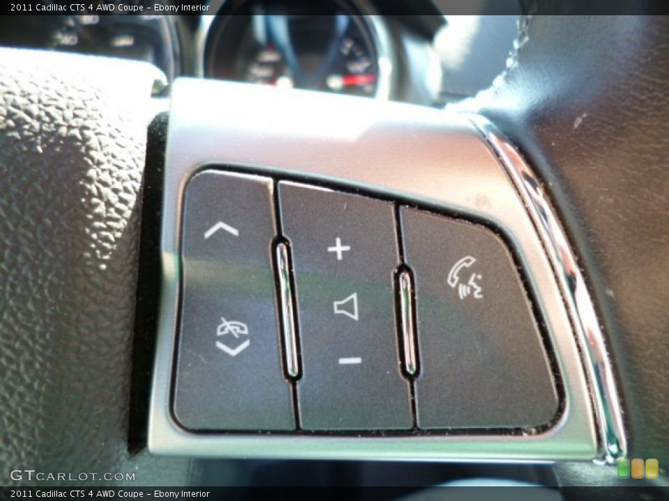 Ebony Interior Controls for the 2011 Cadillac CTS 4 AWD Coupe #79436963