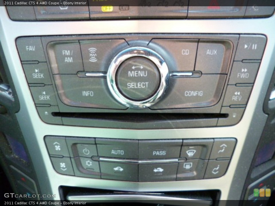 Ebony Interior Controls for the 2011 Cadillac CTS 4 AWD Coupe #79436981