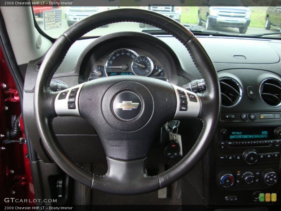 Ebony Interior Steering Wheel for the 2009 Chevrolet HHR LT #79437389