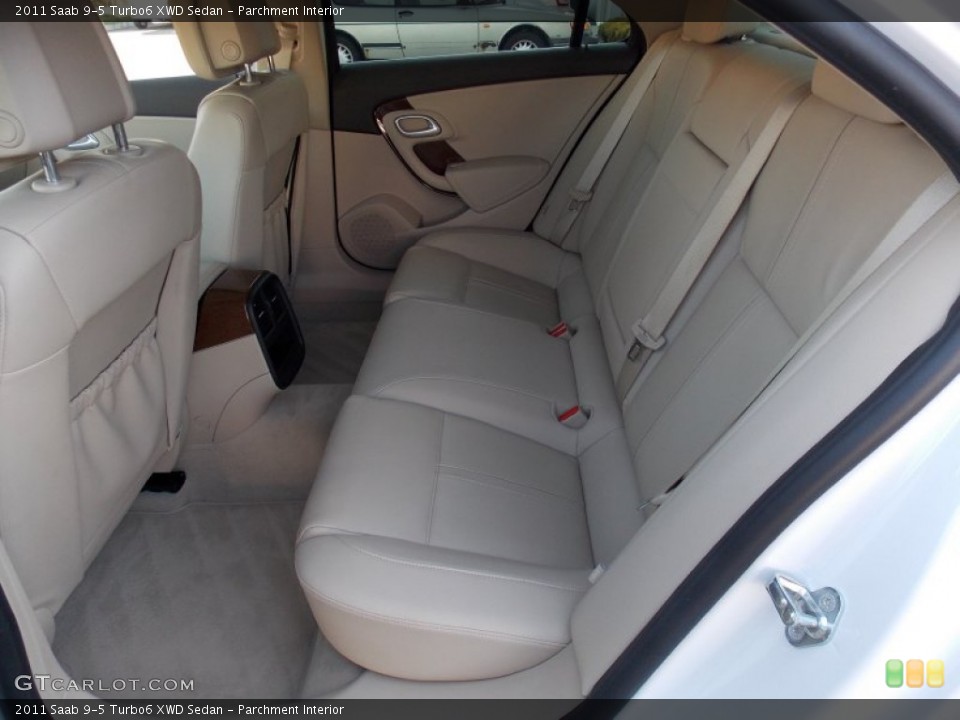 Parchment Interior Rear Seat for the 2011 Saab 9-5 Turbo6 XWD Sedan #79438553