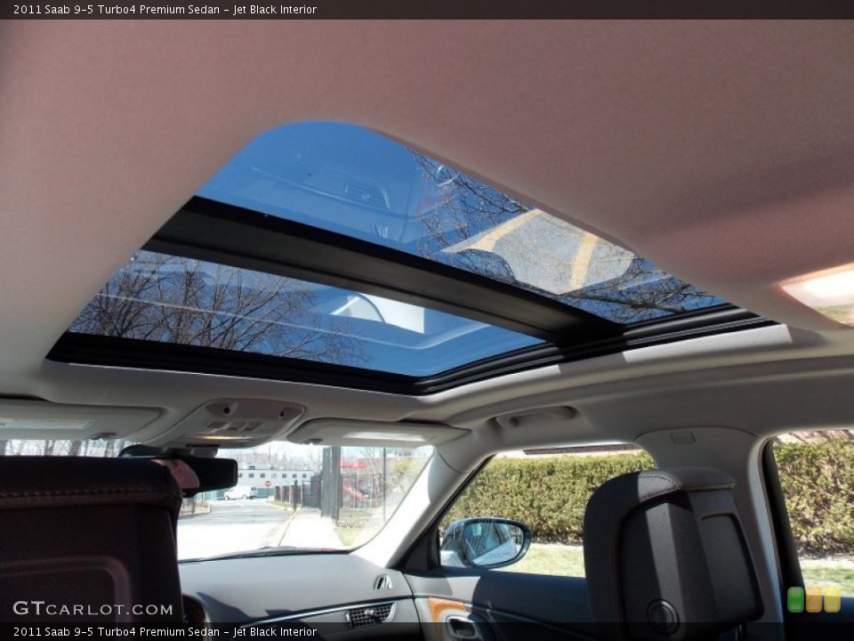 Jet Black Interior Sunroof for the 2011 Saab 9-5 Turbo4 Premium Sedan #79439165