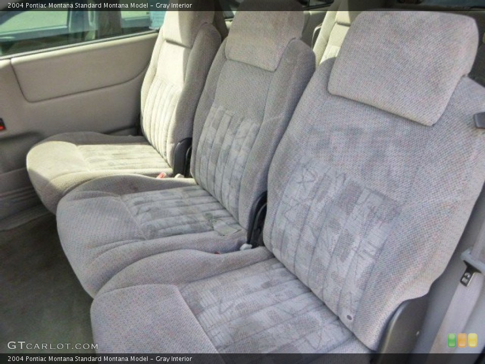 Gray Interior Rear Seat for the 2004 Pontiac Montana  #79440524