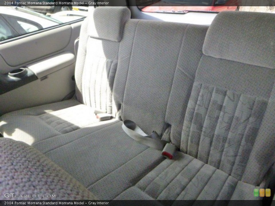 Gray Interior Rear Seat for the 2004 Pontiac Montana  #79440542