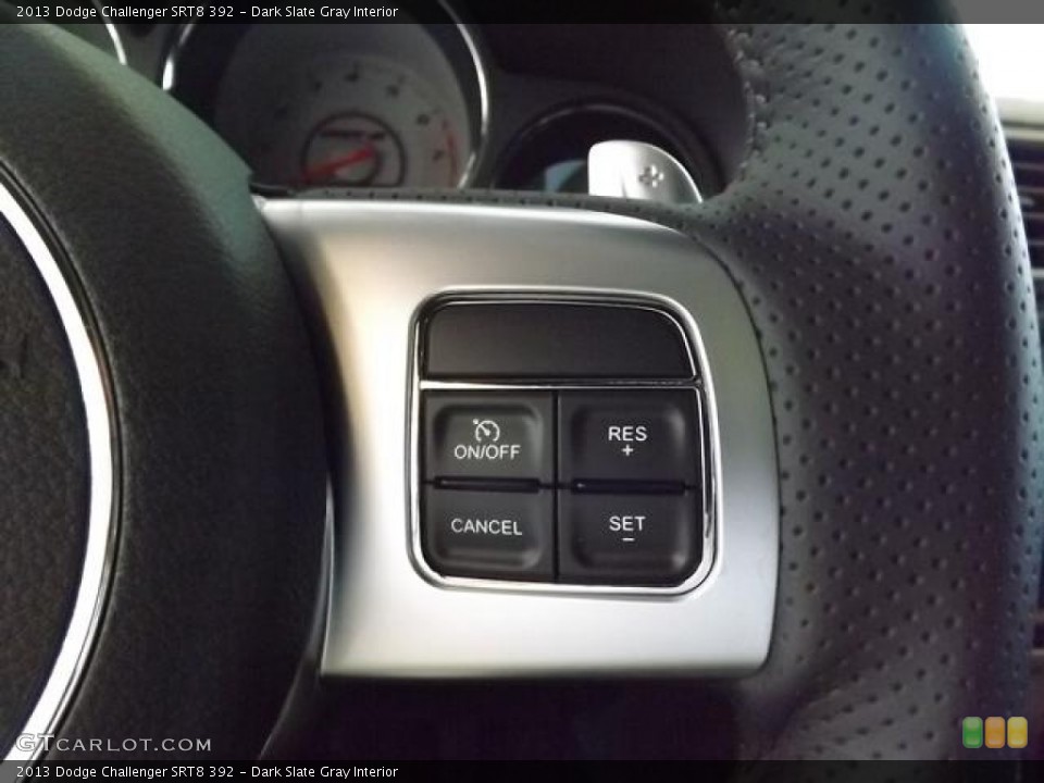 Dark Slate Gray Interior Controls for the 2013 Dodge Challenger SRT8 392 #79442247