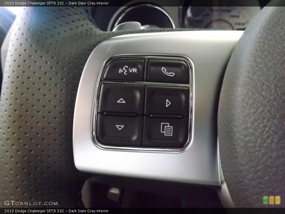 Dark Slate Gray Interior Controls for the 2013 Dodge Challenger SRT8 392 #79442264