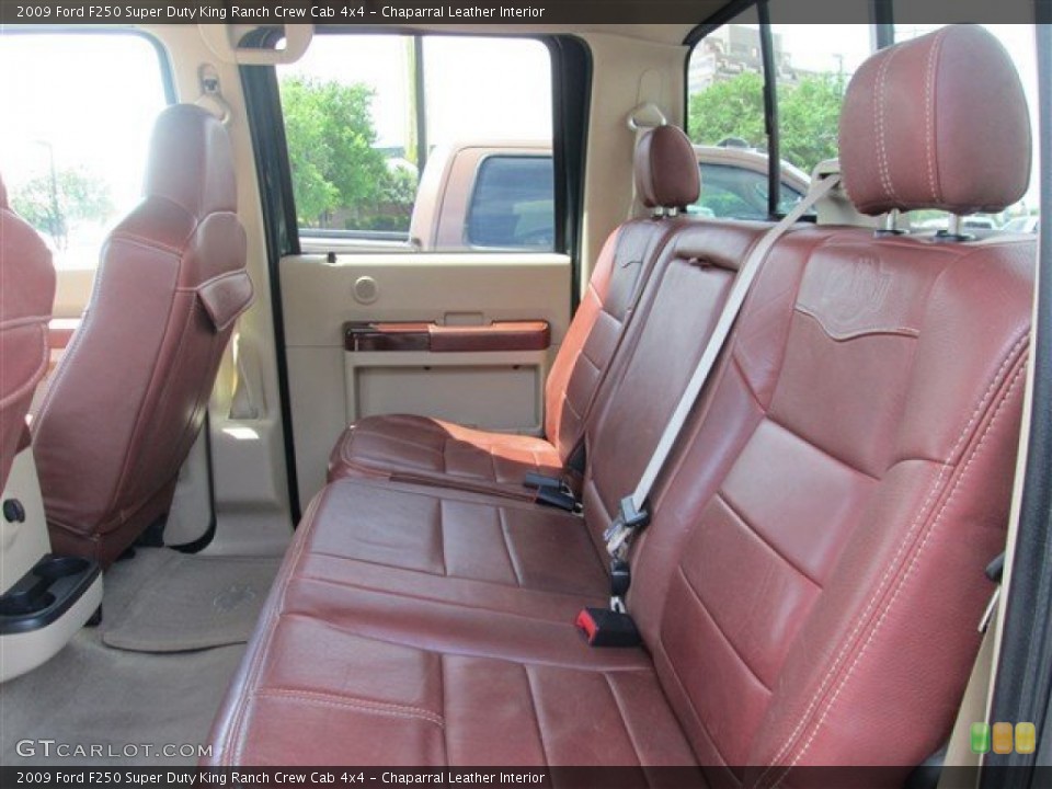 Chaparral Leather Interior Rear Seat for the 2009 Ford F250 Super Duty King Ranch Crew Cab 4x4 #79444460