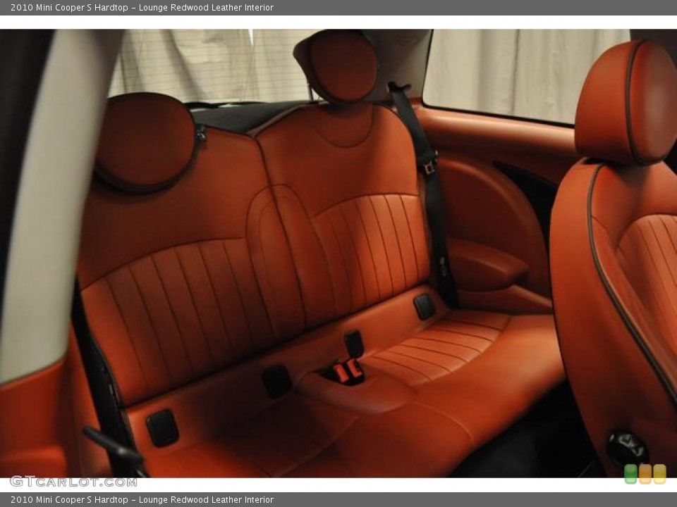Lounge Redwood Leather Interior Rear Seat for the 2010 Mini Cooper S Hardtop #79447040