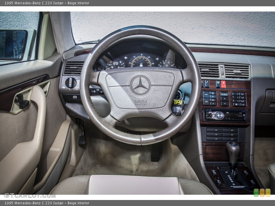 Beige Interior Dashboard for the 1995 Mercedes-Benz C 220 Sedan #79447541