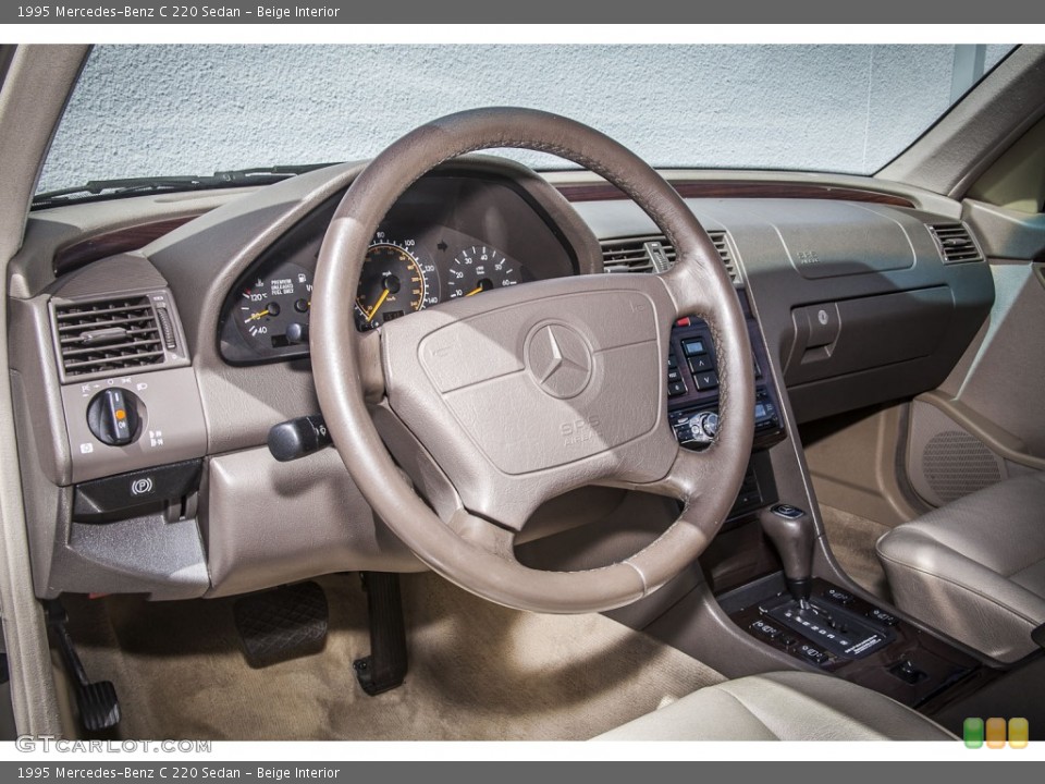 Beige Interior Dashboard for the 1995 Mercedes-Benz C 220 Sedan #79447904