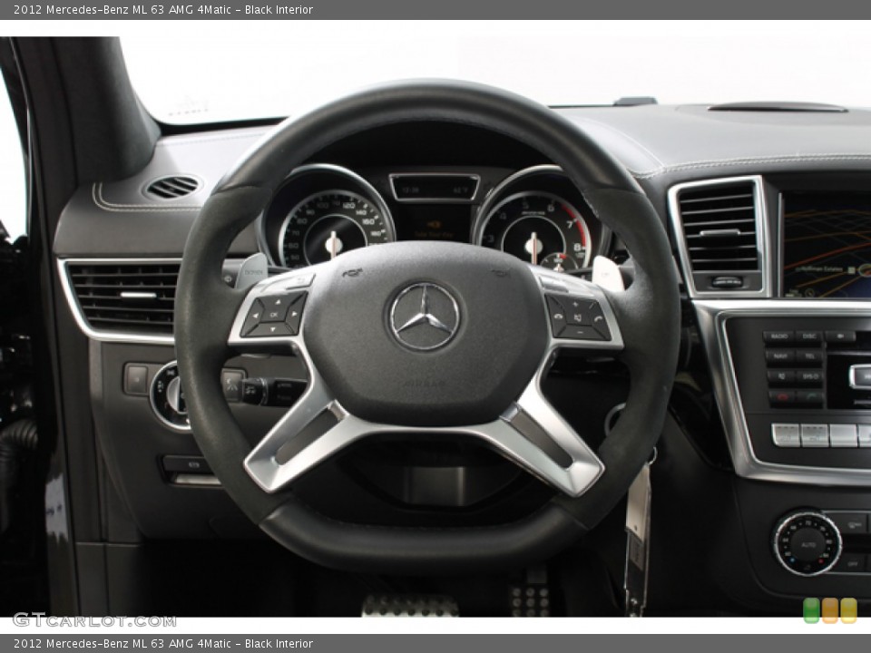 Black Interior Steering Wheel for the 2012 Mercedes-Benz ML 63 AMG 4Matic #79450337