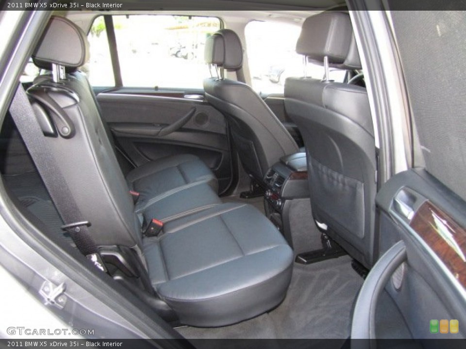 Black Interior Rear Seat for the 2011 BMW X5 xDrive 35i #79456748