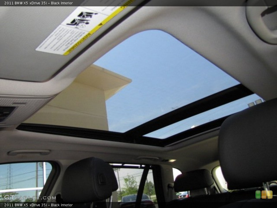 Black Interior Sunroof for the 2011 BMW X5 xDrive 35i #79456775