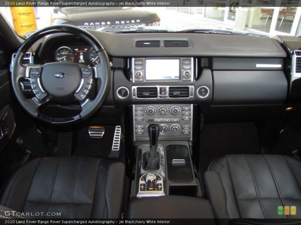 Jet Black/Ivory White Interior Dashboard for the 2010 Land Rover Range Rover Supercharged Autobiography #79457168