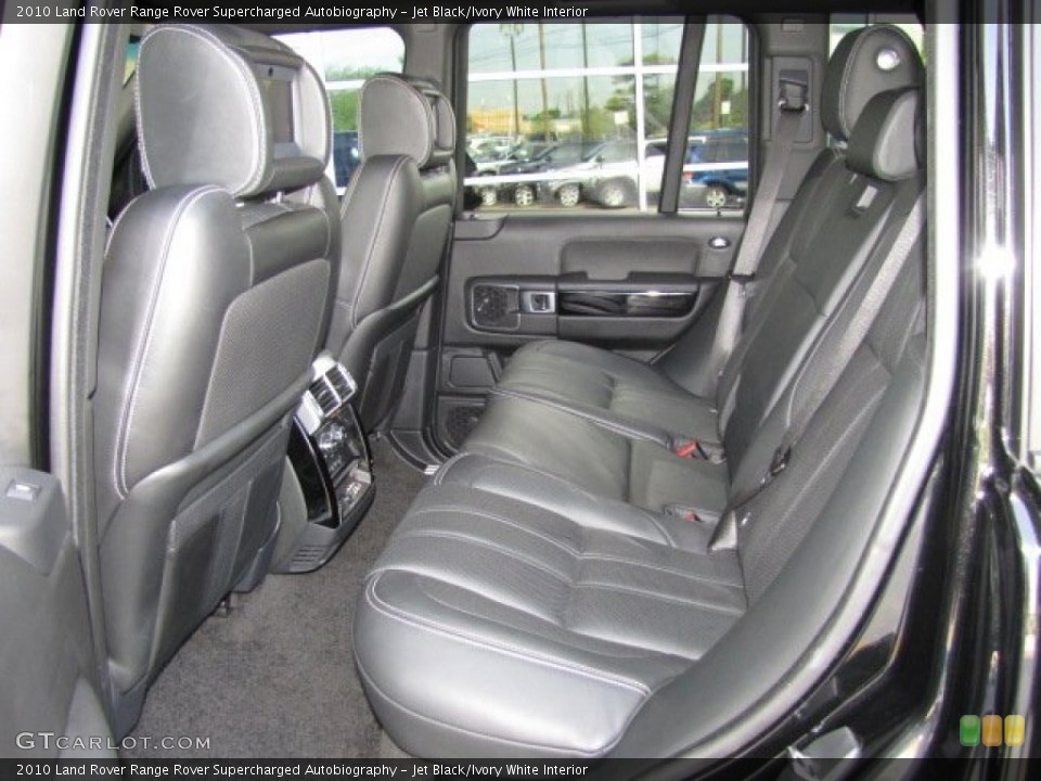 Jet Black/Ivory White Interior Rear Seat for the 2010 Land Rover Range Rover Supercharged Autobiography #79457171