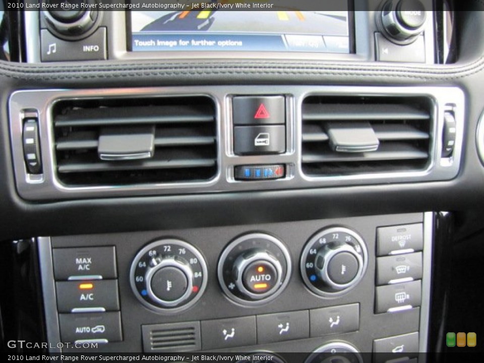 Jet Black/Ivory White Interior Controls for the 2010 Land Rover Range Rover Supercharged Autobiography #79457222