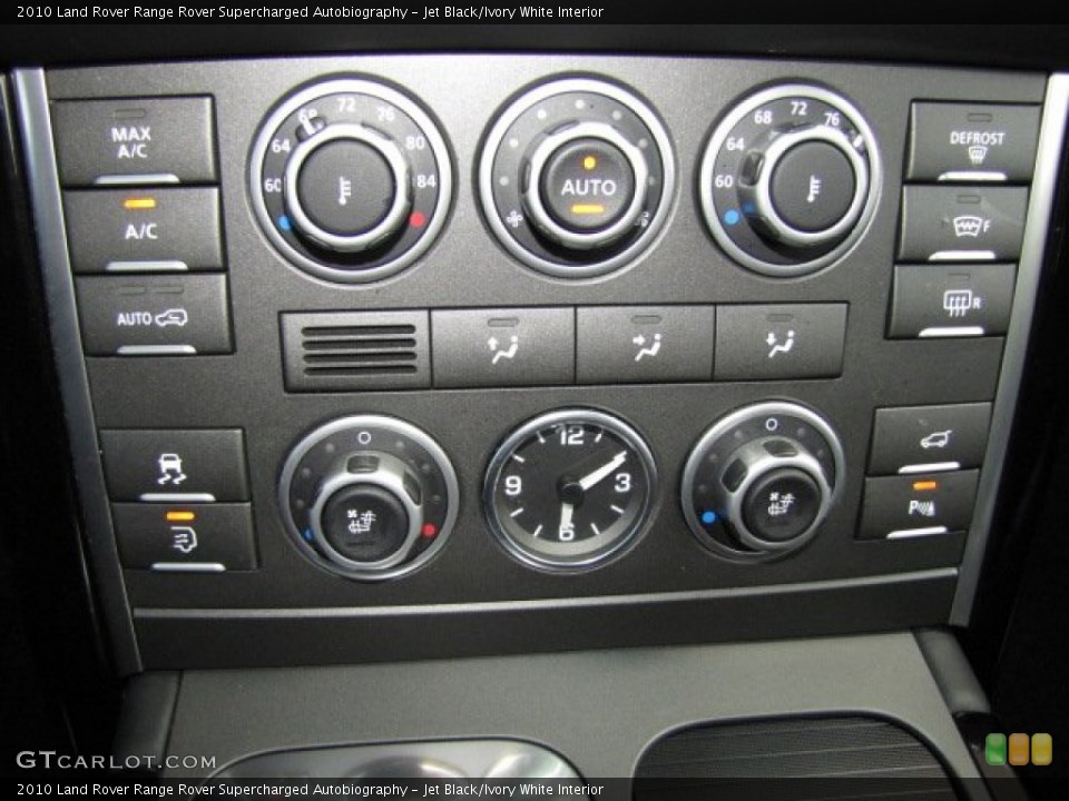 Jet Black/Ivory White Interior Controls for the 2010 Land Rover Range Rover Supercharged Autobiography #79457225