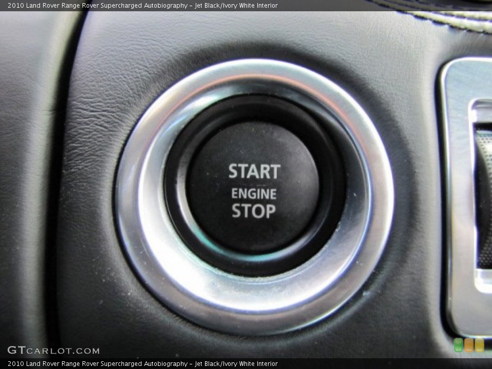 Jet Black/Ivory White Interior Controls for the 2010 Land Rover Range Rover Supercharged Autobiography #79457228