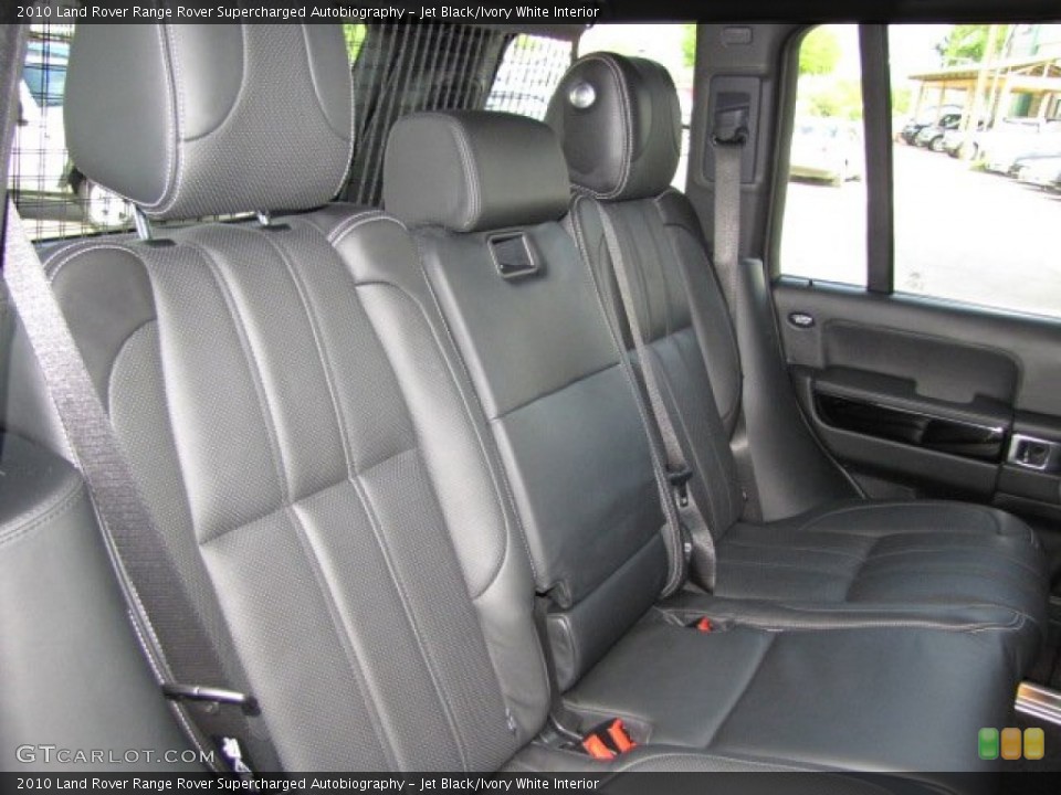 Jet Black/Ivory White Interior Rear Seat for the 2010 Land Rover Range Rover Supercharged Autobiography #79457249