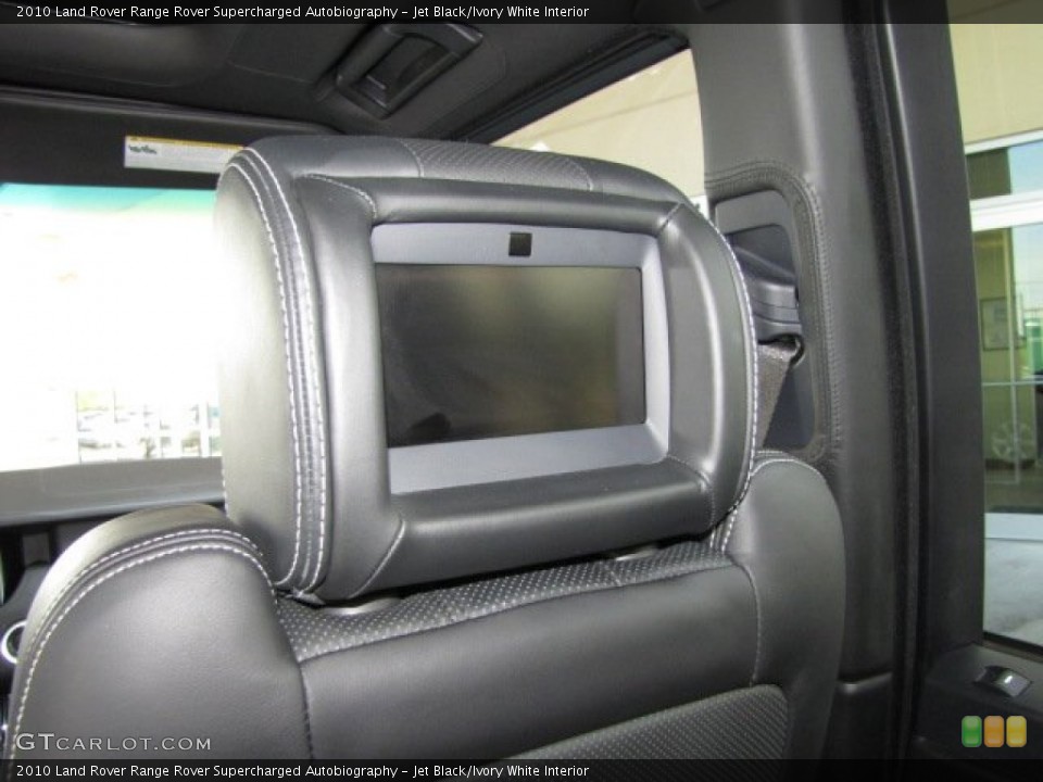 Jet Black/Ivory White Interior Entertainment System for the 2010 Land Rover Range Rover Supercharged Autobiography #79457273