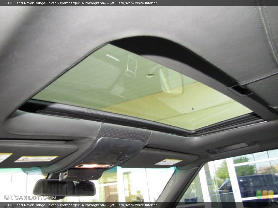 Jet Black/Ivory White Interior Sunroof for the 2010 Land Rover Range Rover Supercharged Autobiography #79457300