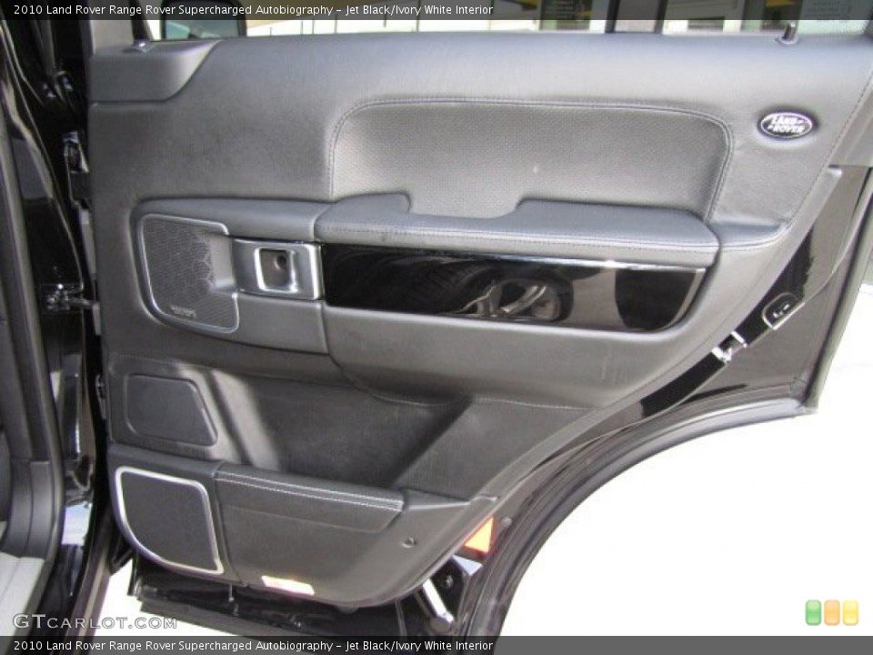 Jet Black/Ivory White Interior Door Panel for the 2010 Land Rover Range Rover Supercharged Autobiography #79457309