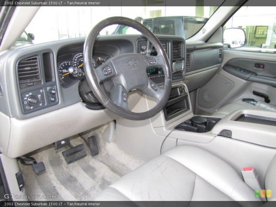 Tan/Neutral Interior Prime Interior for the 2003 Chevrolet Suburban 1500 LT #79457537