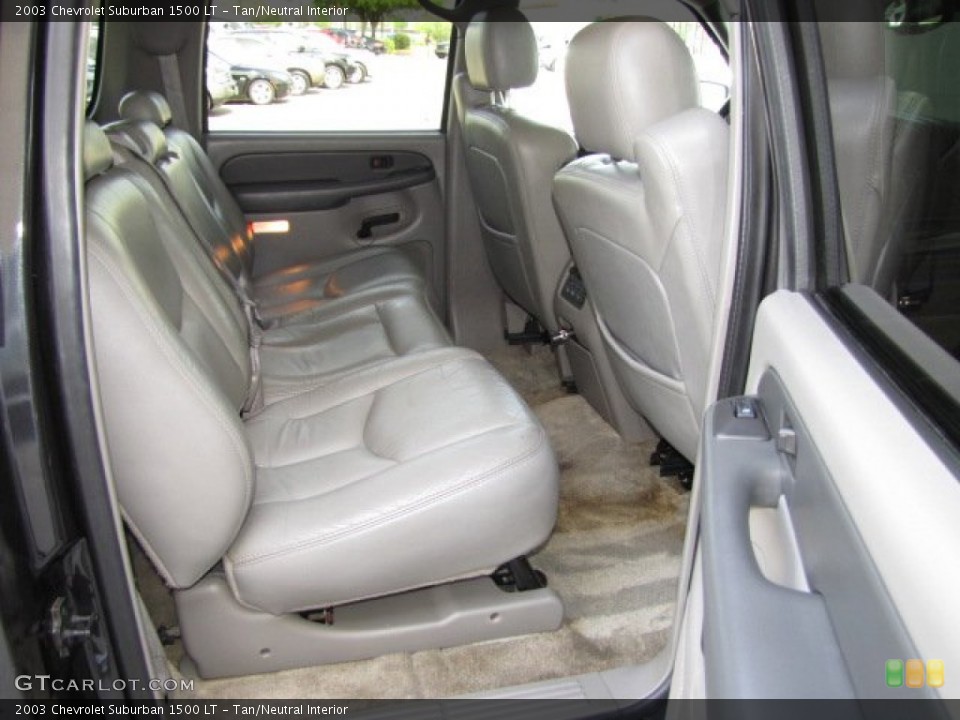Tan/Neutral Interior Rear Seat for the 2003 Chevrolet Suburban 1500 LT #79457567