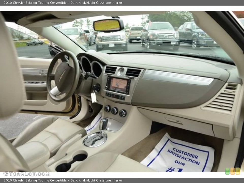 Dark Khaki/Light Graystone Interior Dashboard for the 2010 Chrysler Sebring Touring Convertible #79458254